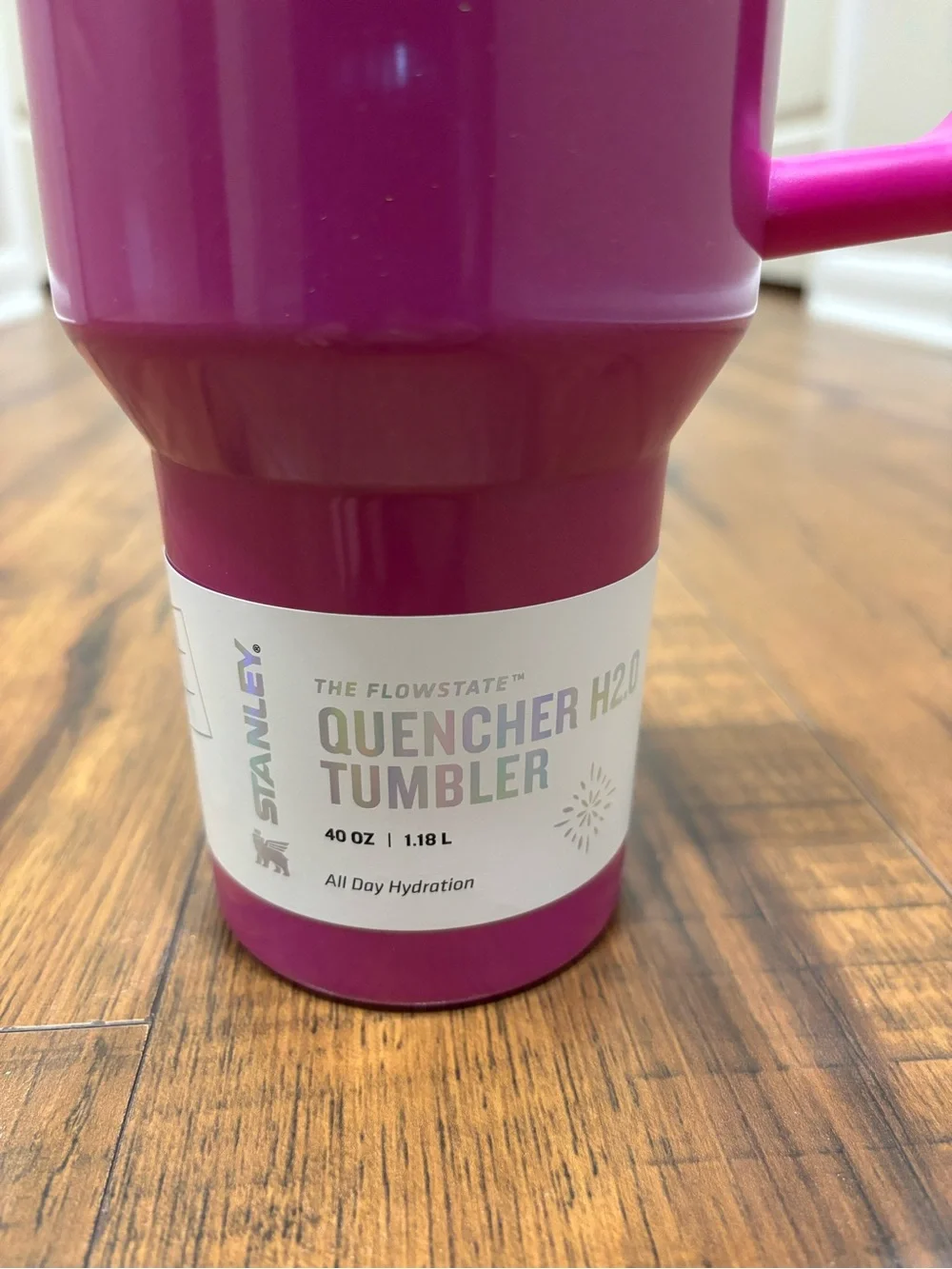 Stanley Quencher H2.0 Tumbler 40 oz in Pink Punch Shimmer Hydration Teacher Gift - Picture 4 of 12